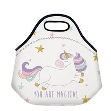 in Stock and Hot Sale Custom Printed Cheap Neoprene Cooler Insulator Thermal Lunch Bag for Kids